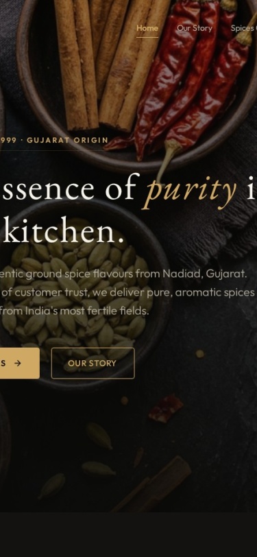 Mahesh Masala Mobile View